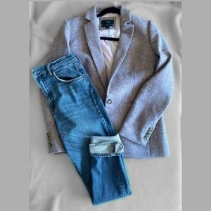 J. Crew Park Blazer in Lavender Tweed